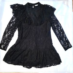 Zara black and lace dress romper The Stella